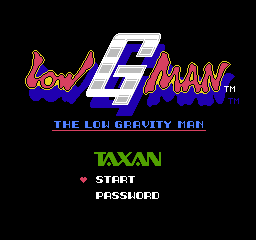Low G Man - The Low Gravity Man (Europe) Title Screen